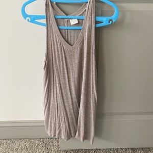 Light brown / tan tank top v neck - light weight